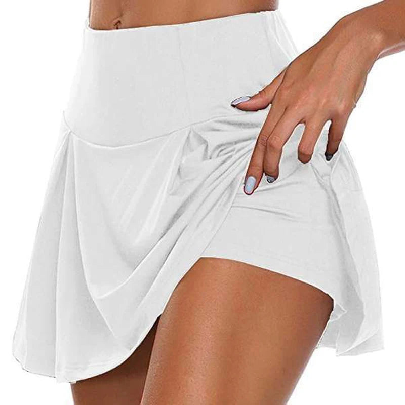 Mulheres esporte shorts saias verão respirável casual fitness secagem rápida correndo skort feminino ativo atlético yoga saia de fitness