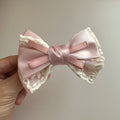 Embroidery Hair Bows Lace Big Bows Hairclip Women Elegant Spring Clip Spring Summer Hair Accessories Women Barrettes