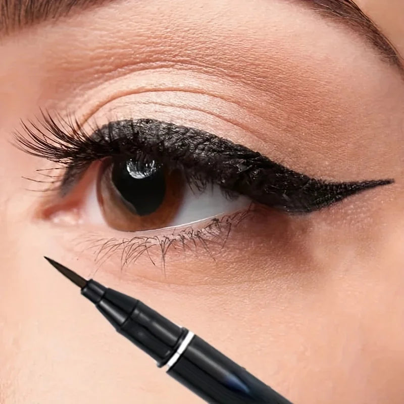 Quick-Dry Eyeliner Lápis Maquiagem, de longa duração, suave, Matte Eye Liner, impermeável, Anti Smudge, Delineador Líquido Pen, Olhos Cosméticos