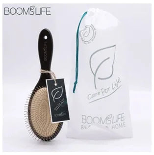 BOOMSLIFE Boar Bristle Hair Brush Women Combs for Hair Wood HairBrush Detangle Straightener Brush Hair Comb Barber Accessories