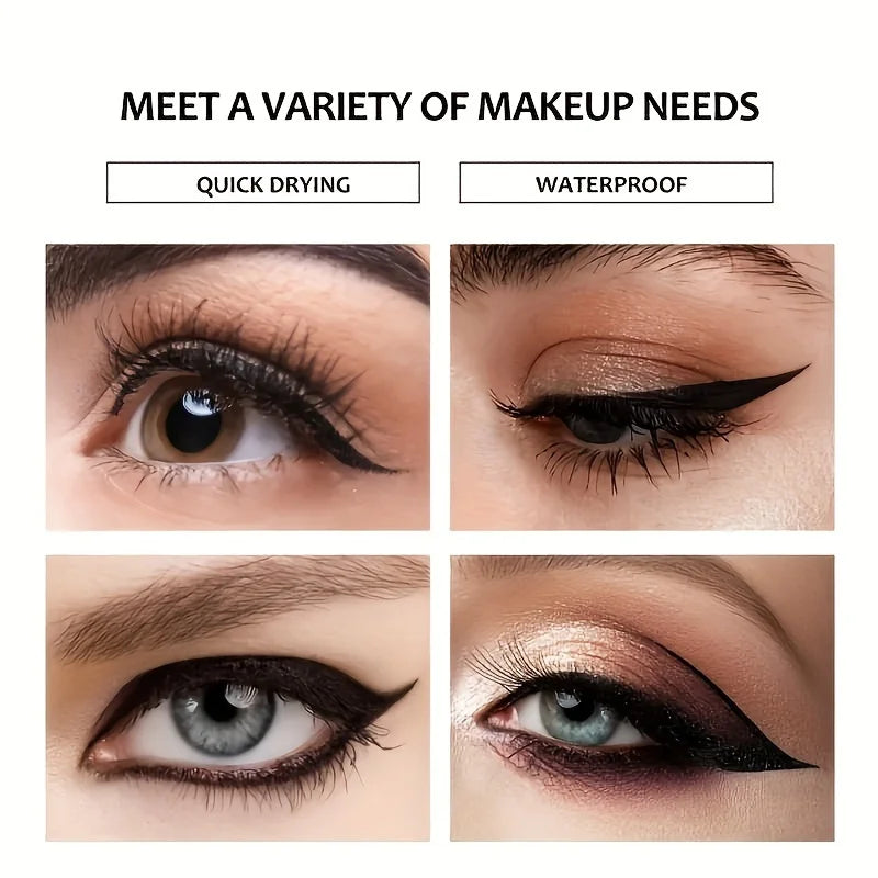 Quick-Dry Eyeliner Lápis Maquiagem, de longa duração, suave, Matte Eye Liner, impermeável, Anti Smudge, Delineador Líquido Pen, Olhos Cosméticos