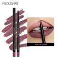 Lápis Lipliner Matte impermeável, batom de contorno vermelho, duradouro, antiaderente, maquiagem de lábios hidratantes, 12 cores