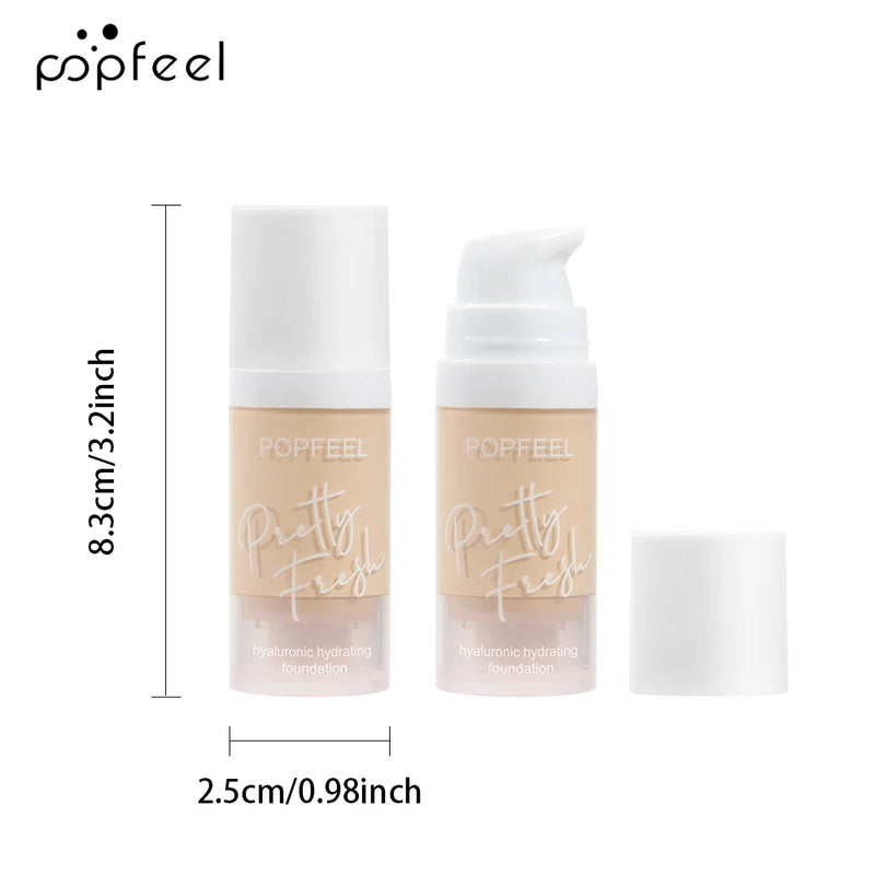 POPFEEL-Base Líquida, Longa Vestindo, Produto De Maquiagem De Rosto, Fundação Hidratante, Corretivo, 1Pc