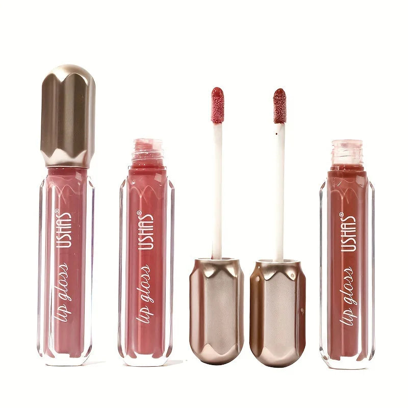 Gloss labial pérola espelhada para mulheres, batom hidratante duradouro, brilho brilho brilho, cosméticos maquiagem, 6 cores